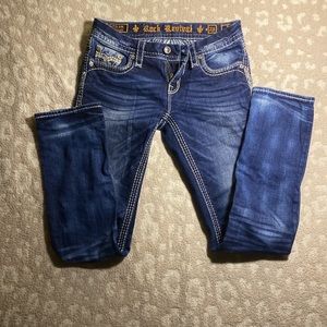 3 Rock Revival Berry Straight Leg Jeans